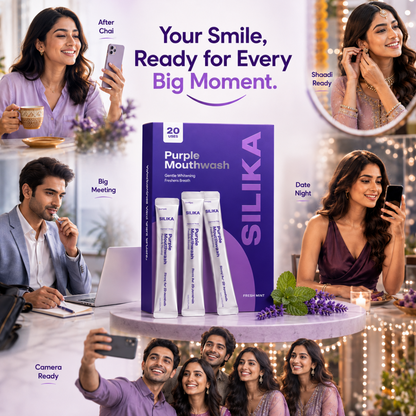 Silika Purple Smile Corrector | Brightening Mouthwash Sachets | 20 pcs.