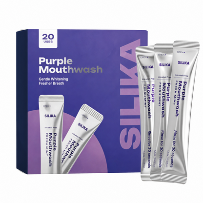 Silika Purple Smile Corrector | Brightening Mouthwash Sachets | 20 pcs.