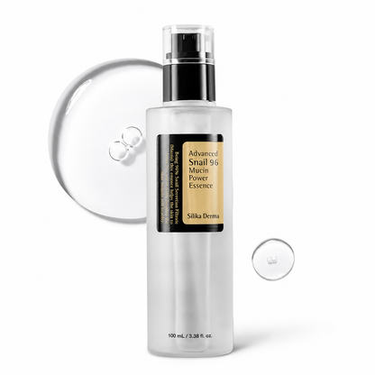 Silika Derma Snail Quench Hydrating Repair Essence – Snail Mucin, Panthenol & Hyaluronic Acid for Dehydrated, Dull and Stressed Skin