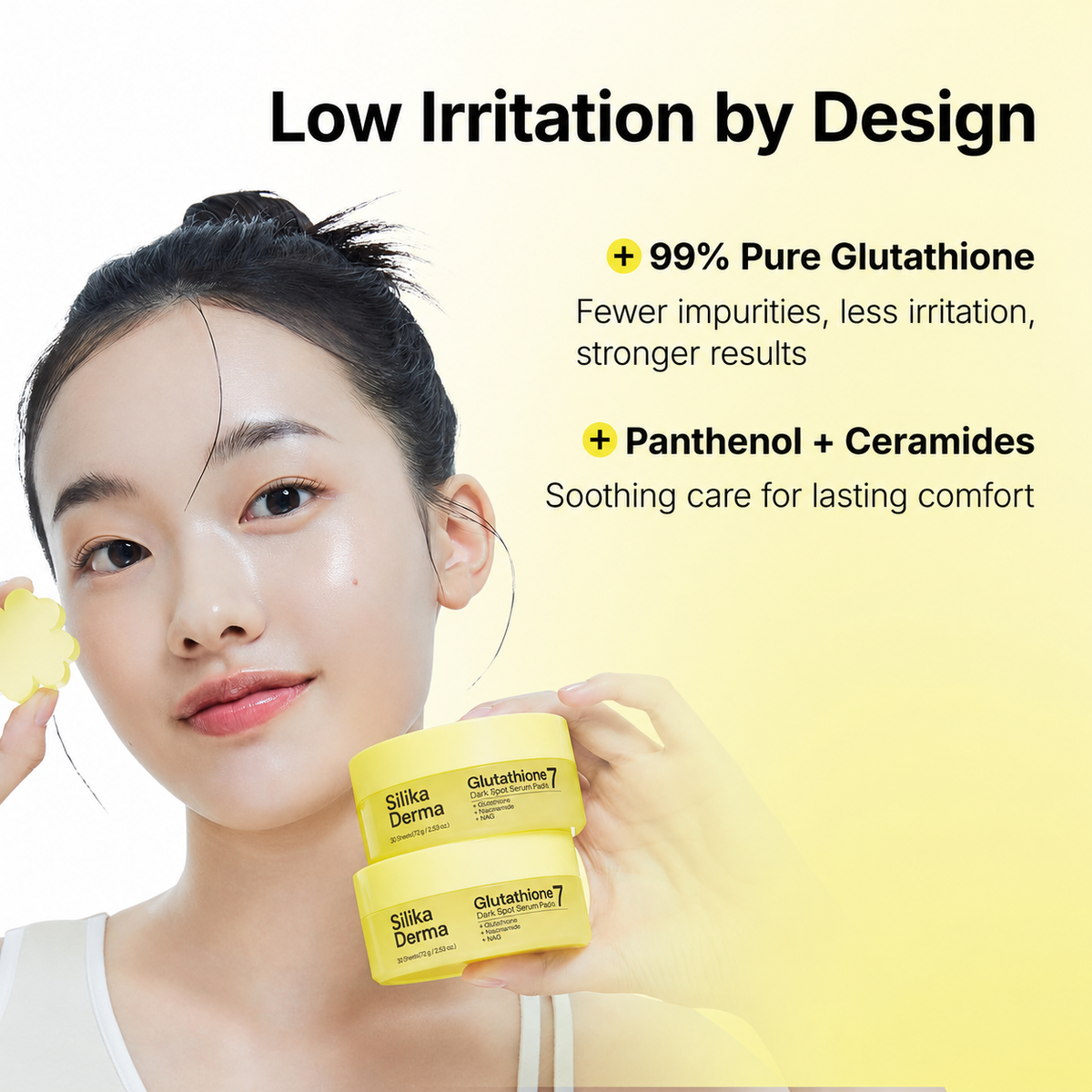 Silika Derma Glutathione Dark Spot Hydrogel Serum Patches | 30 Patches or 120 Hearts
